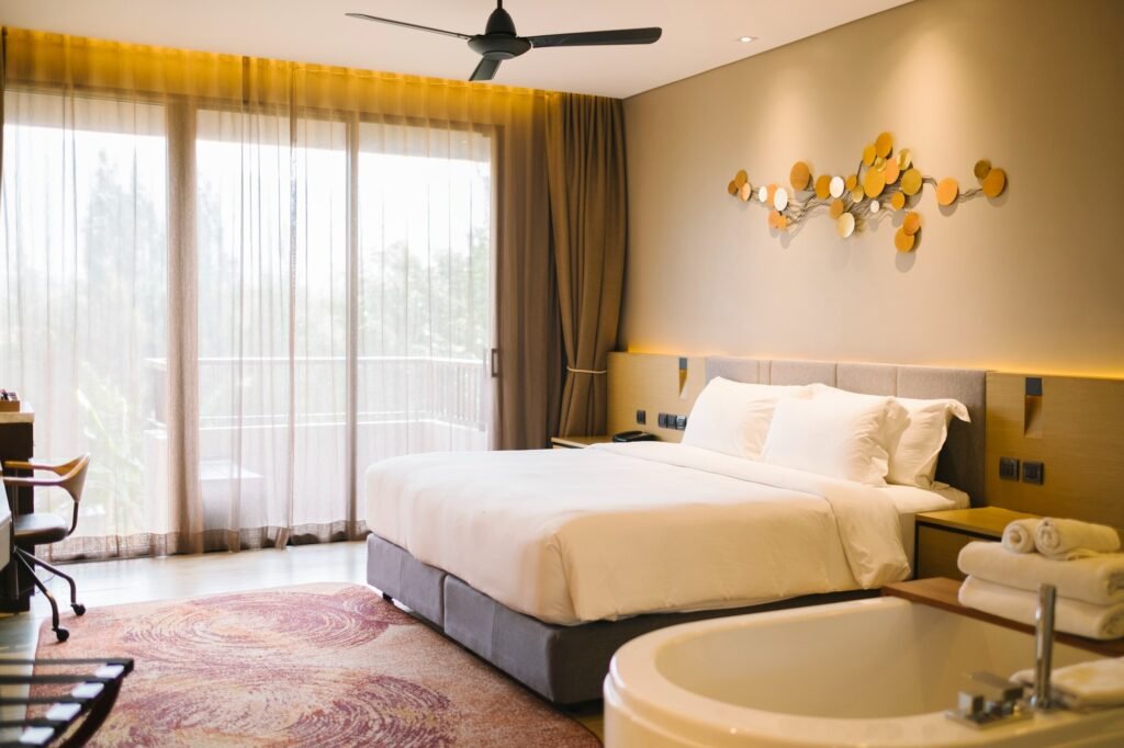 Living area of a one bed apartment listed for sale in Bahria Orchard Lahore