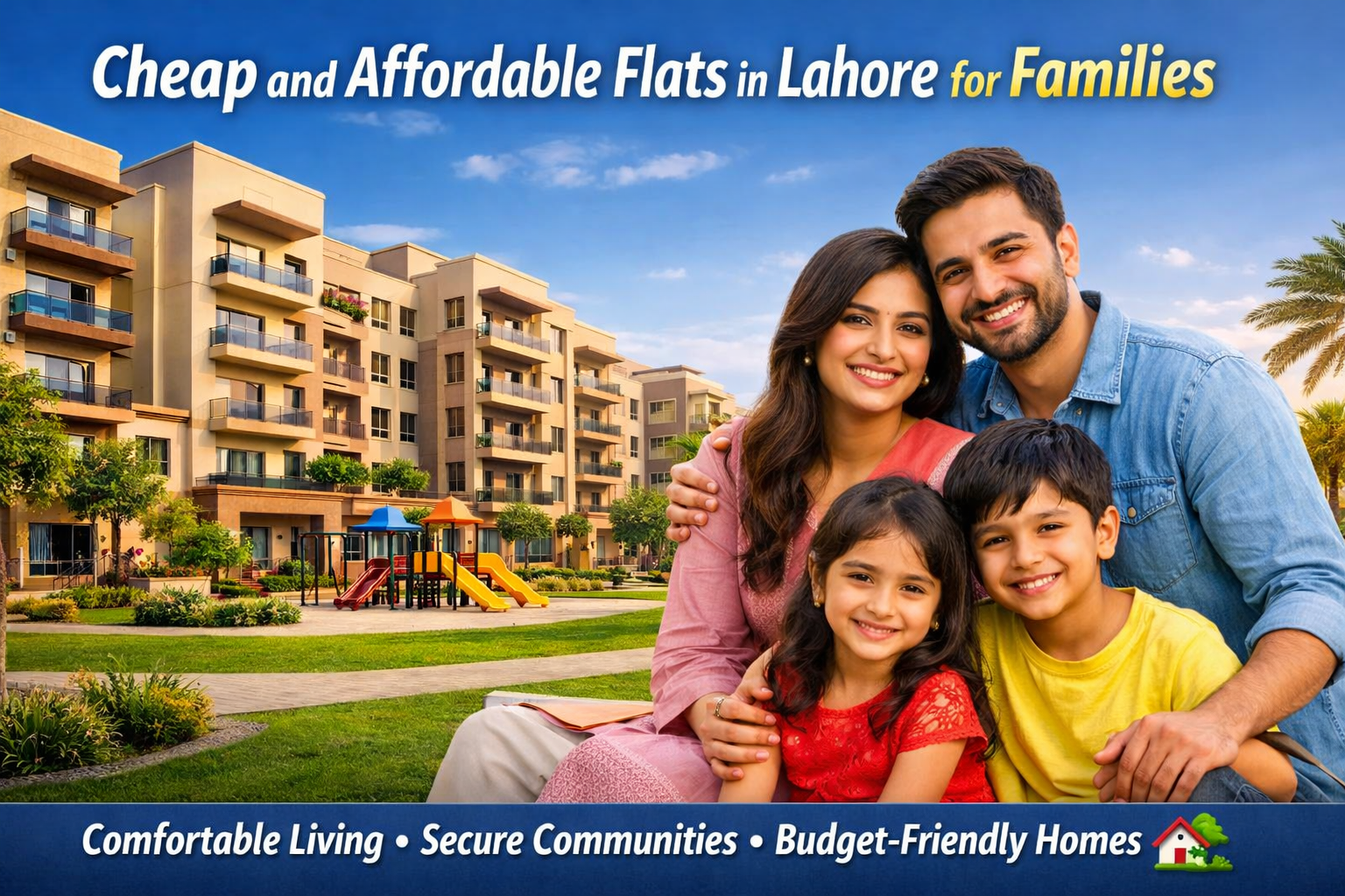 Cheap and Affordable Flats in Lahore for Families