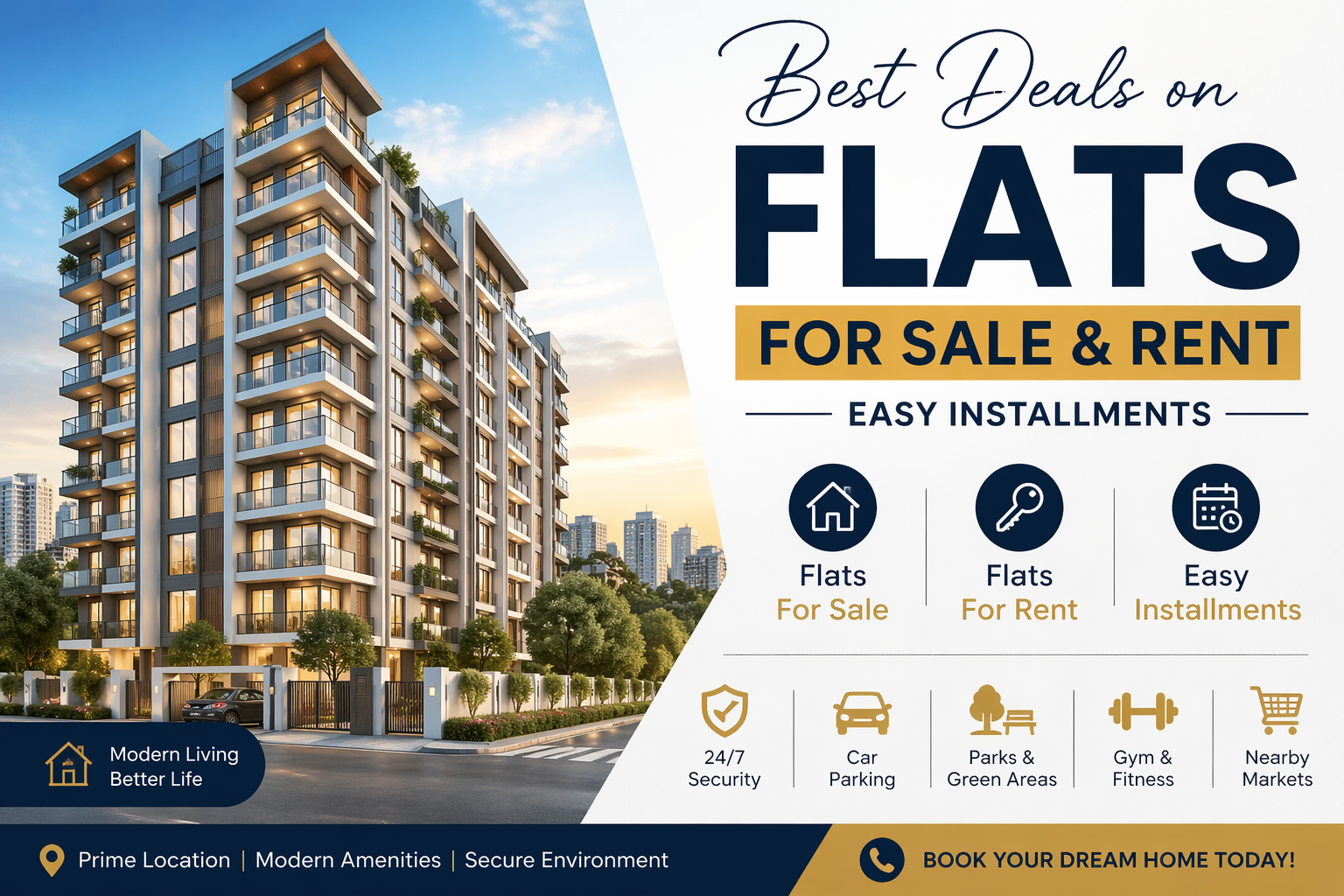 Best Deals on Flats for Sale Rent & Easy Installments