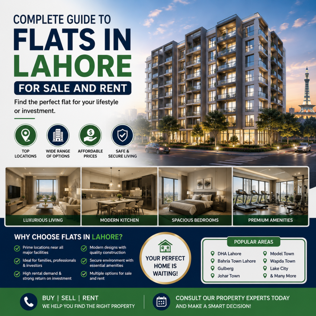 Complete Guide to Flats in Lahore for Sale and Rent