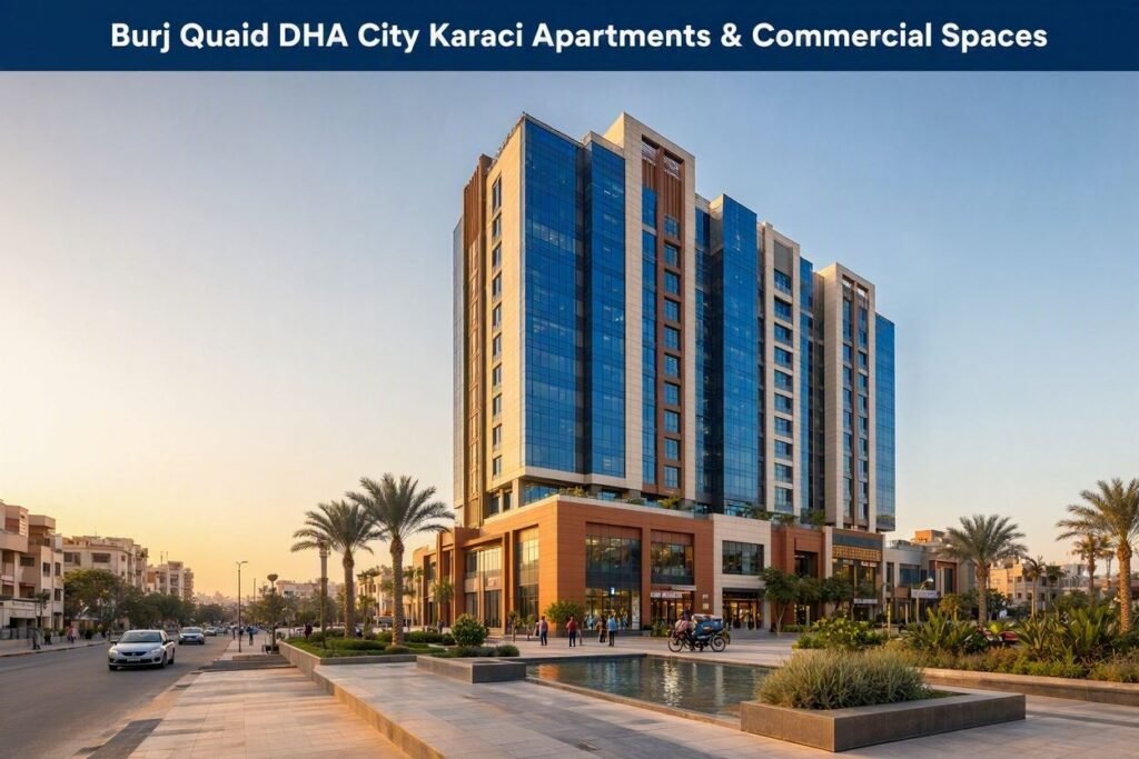 Burj Quaid DHA City Karachi Apartments & Commercial Spaces