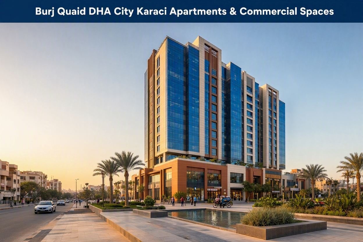 Burj Quaid DHA City Karachi Apartments & Commercial Spaces