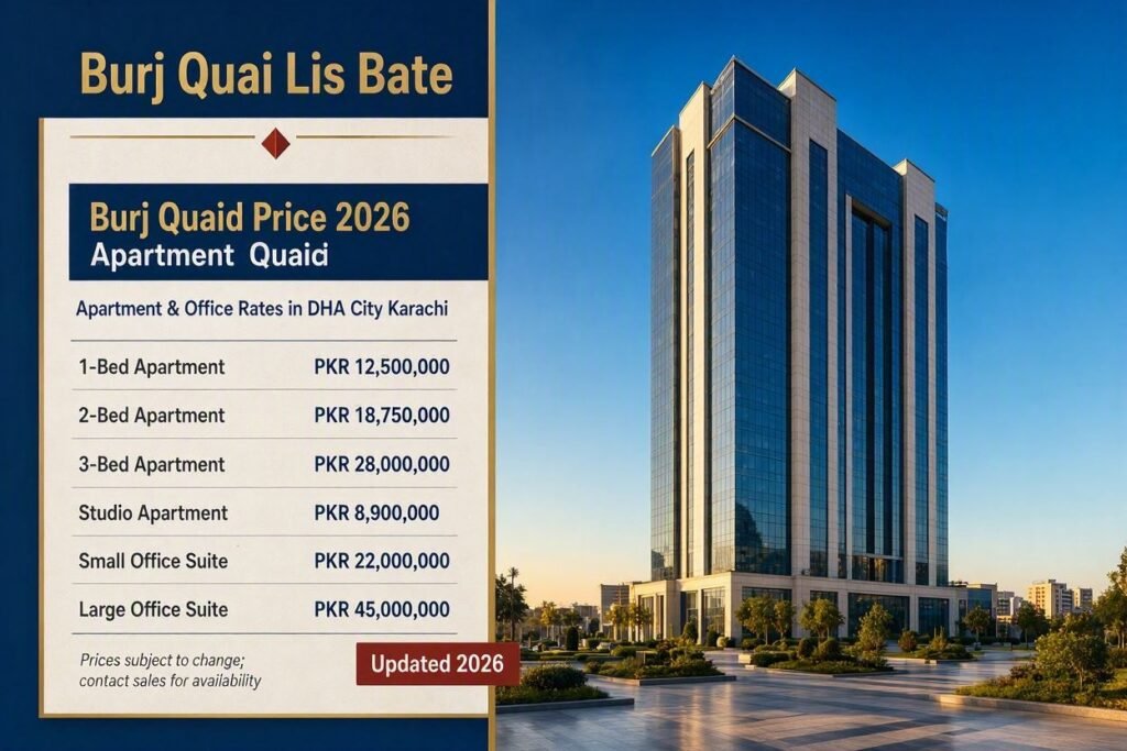 Burj Quaid Price List 2026