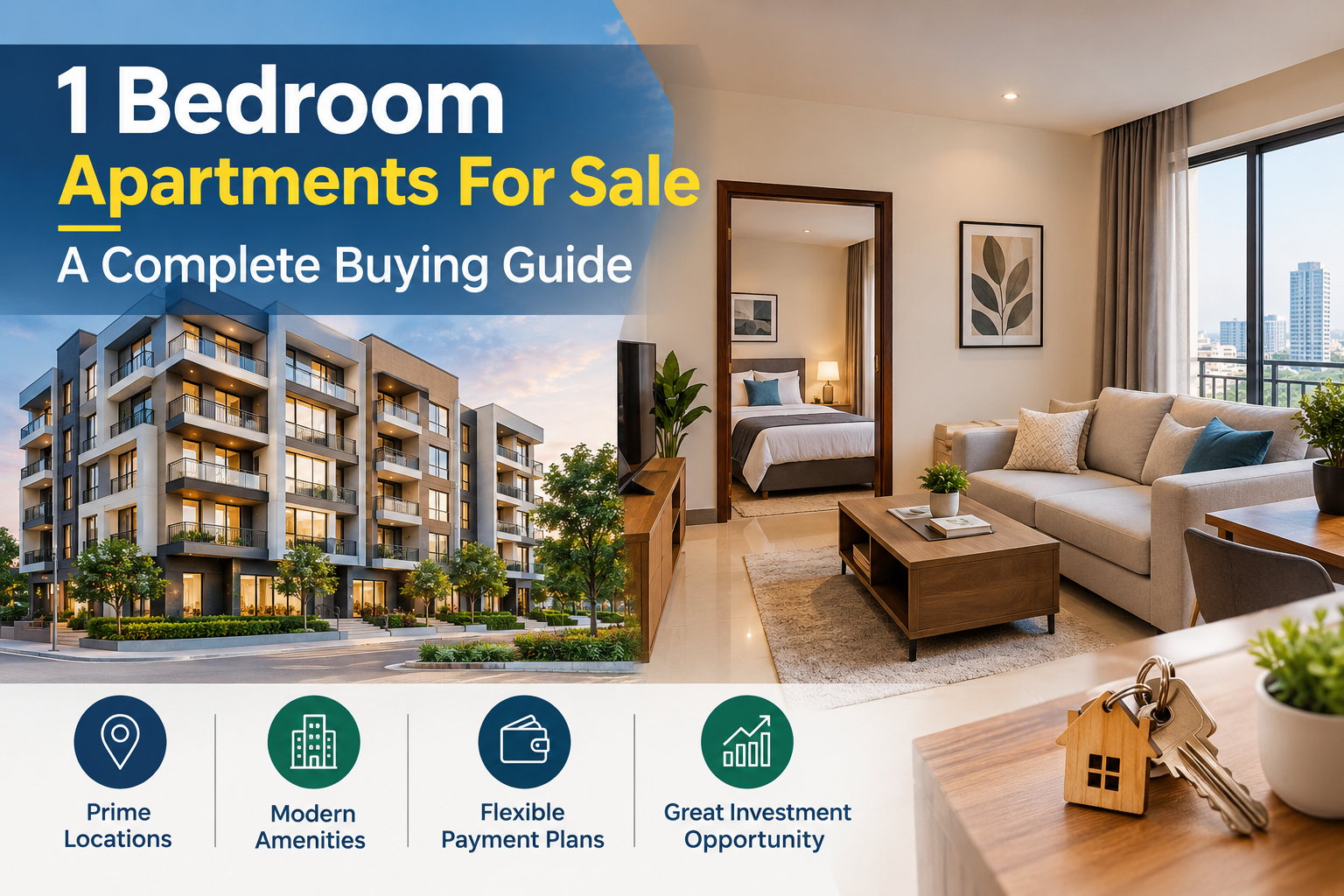 1 Bedroom Apartments For Sale – A Complete Buying Guide